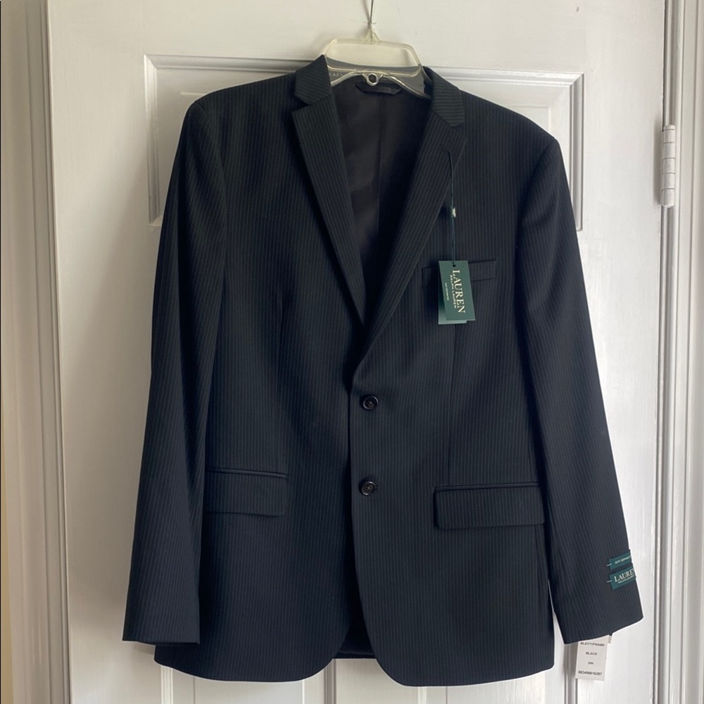 Ralph Lauren Size 20R Black Single-Breasted Suit — NEW WITH TAGS — Never Worn - Picture 8 of 12